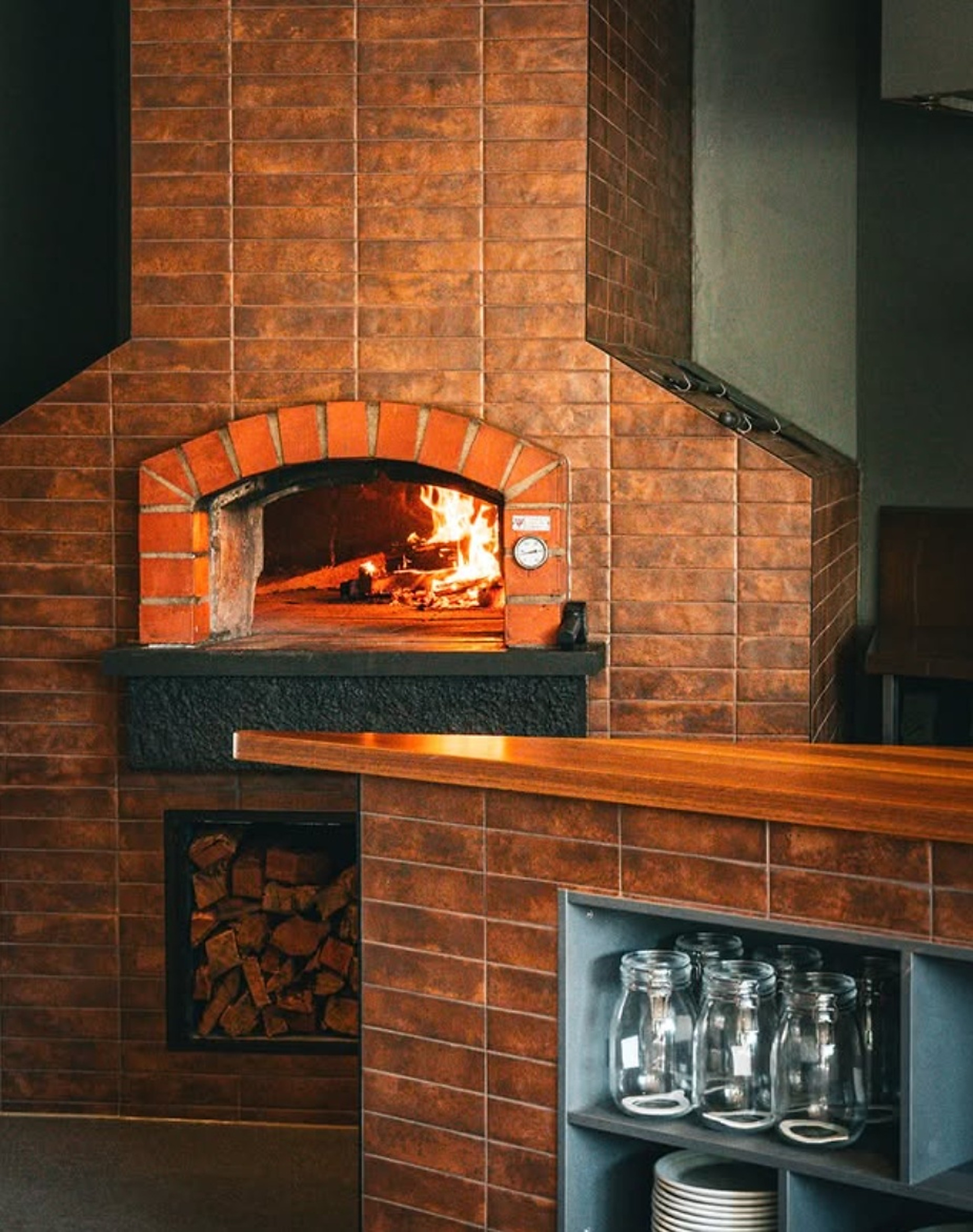 The wood fired oven at Bar Cooper’s